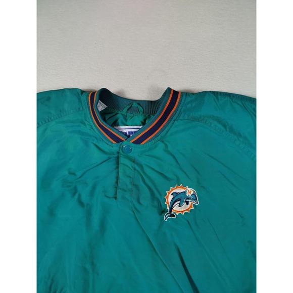Vintage Miami Dolphins Jacket Mens XL Green NFL Football Starter Pro Line 90s - Picture 8 of 15